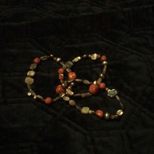 Set of 2 Silpada stretch bracelets-one has since broken. Price reflects.